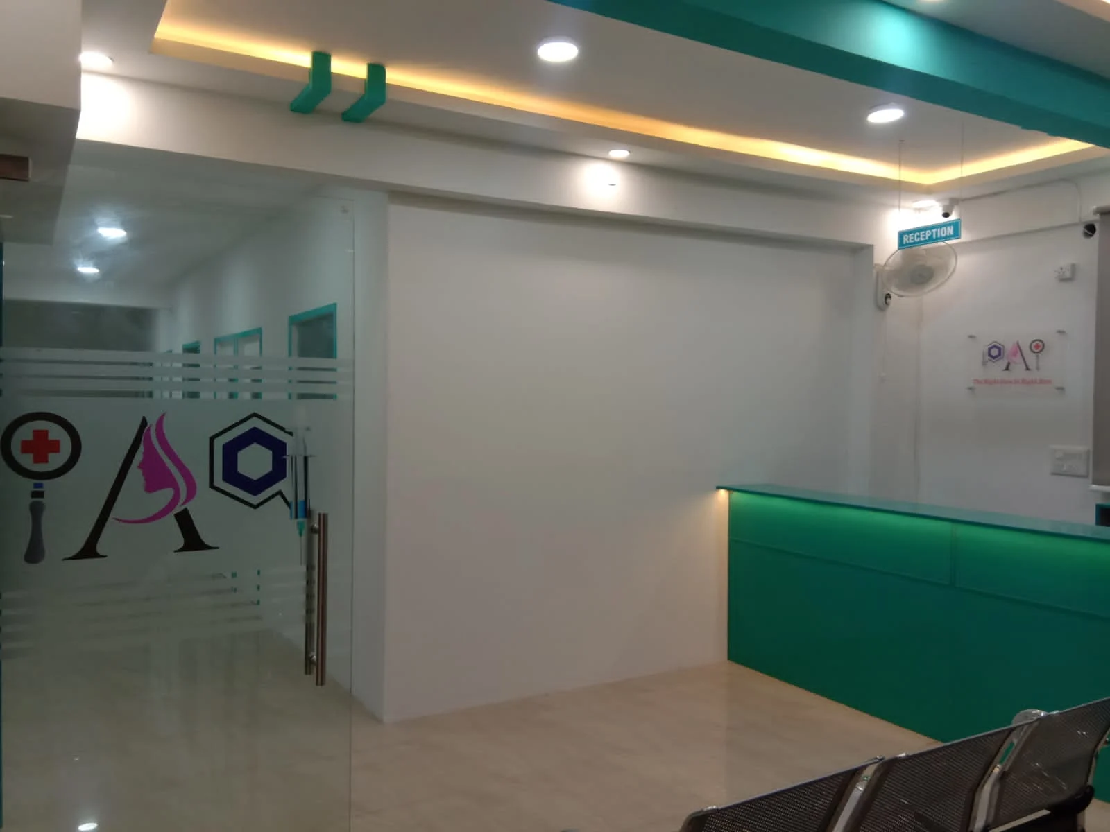 Waiting area at Dr. Pai Skin, Hair & Healthcare Clinic, Akshayanagar