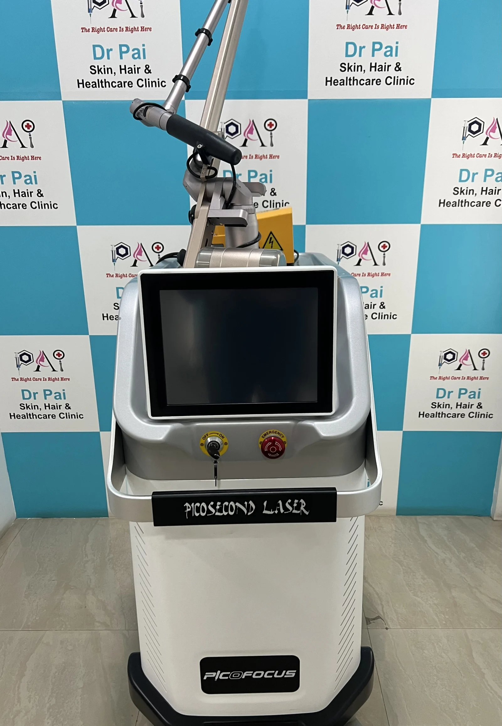 Laser device at Dr. Pai Skin, Hair & Healthcare Clinic