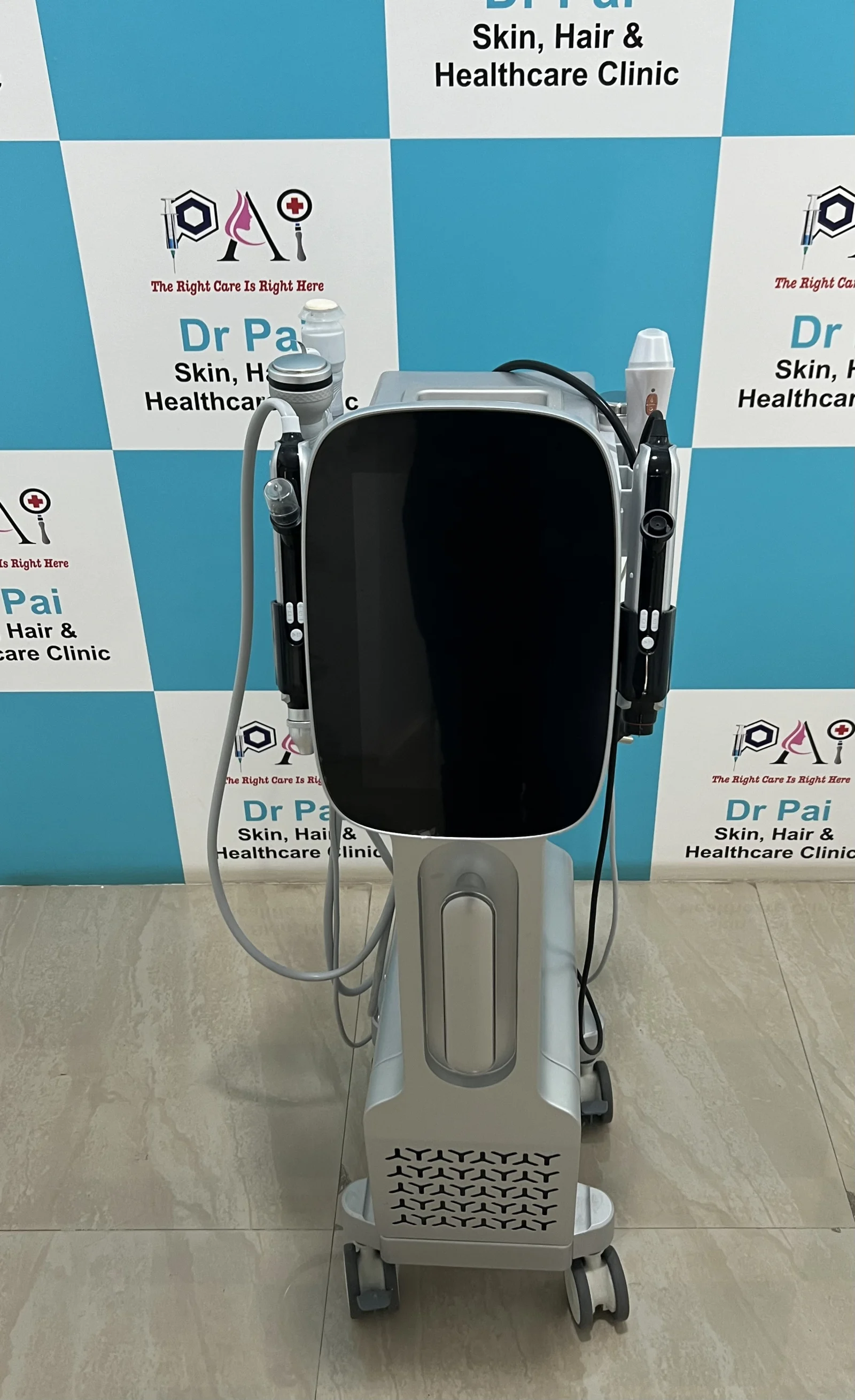 HydraFacial device at Dr. Pai Skin, Hair & Healthcare Clinic