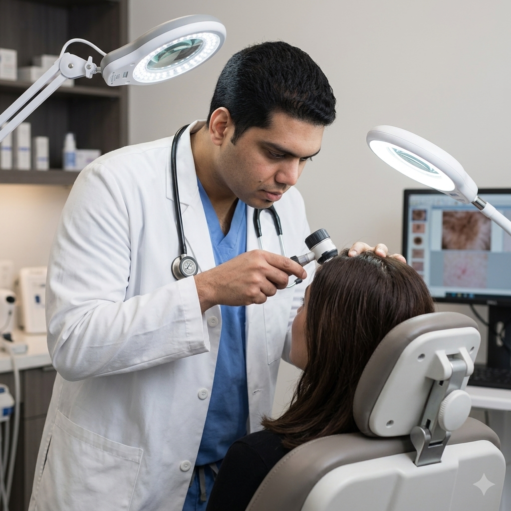 Clinical Hair Fall Treatment and Scalp Analysis